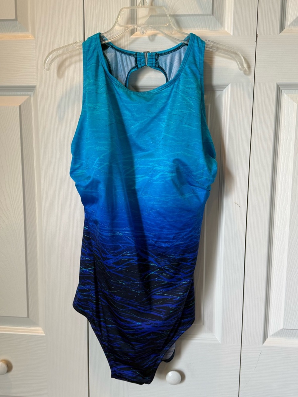 # Longitude 22W Blue Ombre One-Piece Swimsuit